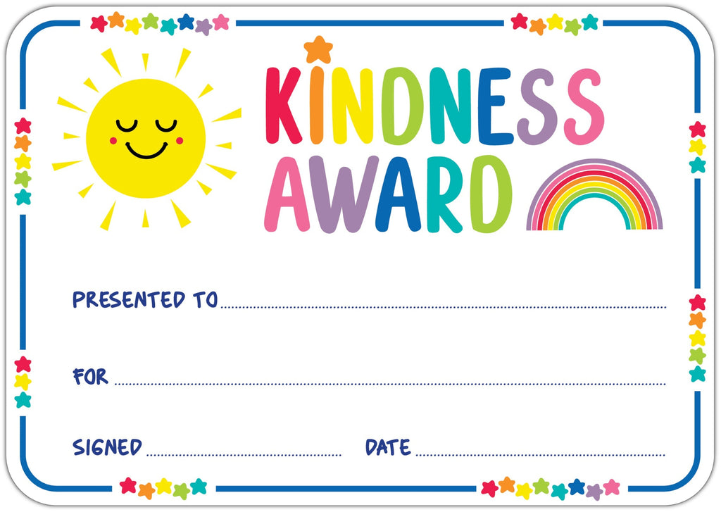 Learning Can Be Fun Giggle & Grow Kindness Award Certificates Pack of 30
