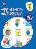 Learning Can Be Fun Giggle & Grow Merit Sticker Book 96 Stickers