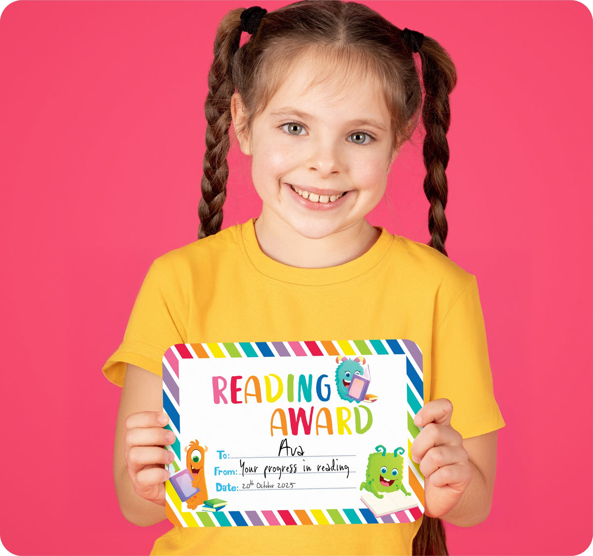 Learning Can Be Fun Giggle & Grow Reading Award Certificates Pack of 30