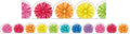 Learning Can Be Fun Giggle & Grow Rainbow Scalloped Pom Poms Classroom Border Pack of 12