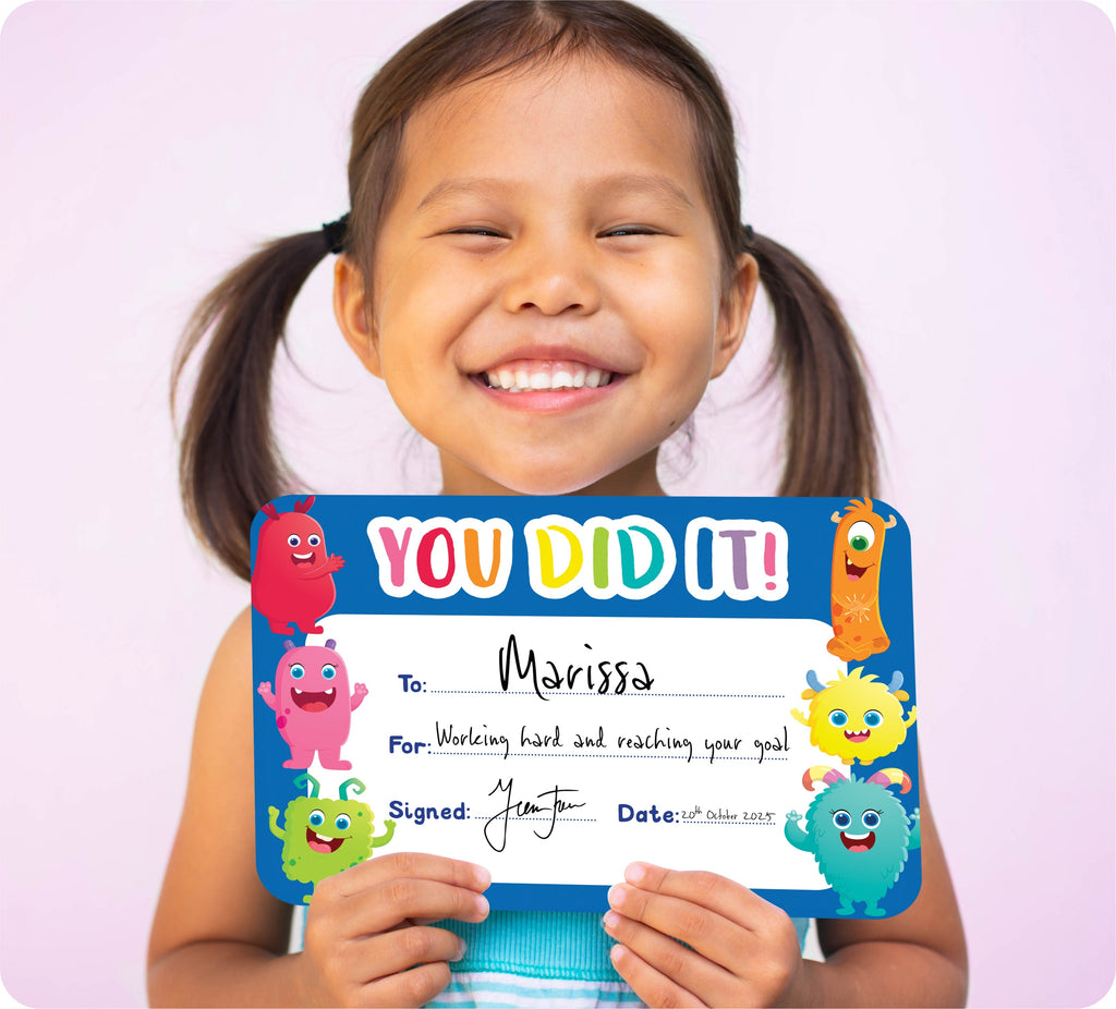 Learning Can Be Fun Giggle & Grow You Did It Certificates Pack of 30