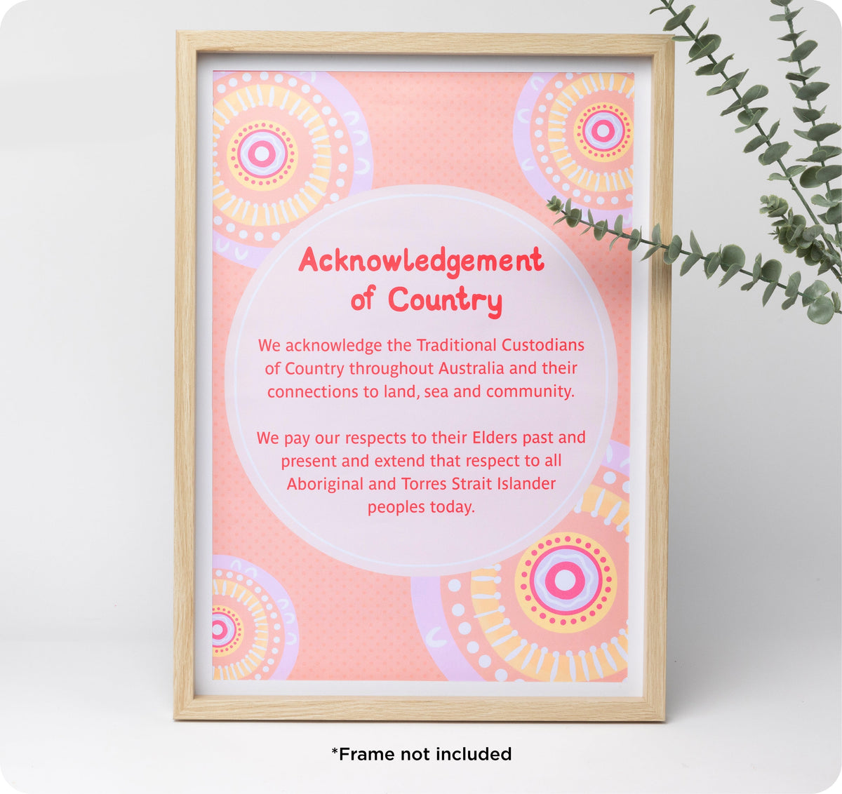Learning Can Be Fun Sacred Country Acknowledgement of Country Poster