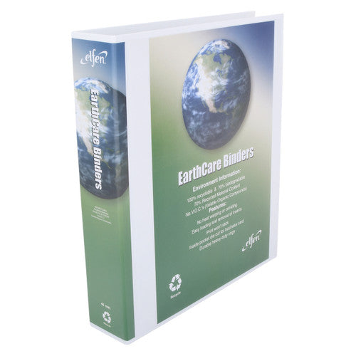 EarthCare Insert Binder A4 3D Ring 40mm White Box 16