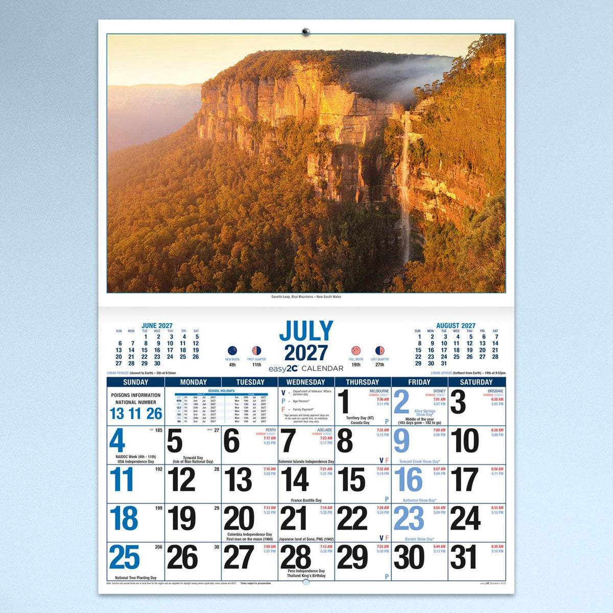 Easy2C Calendar 2027 Stitched A4