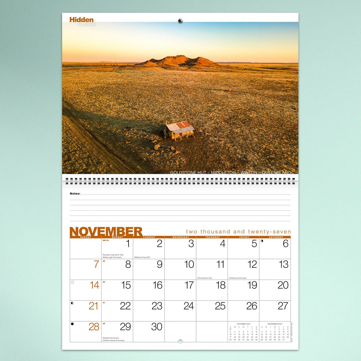 Easy2C Calendar 2027 Wiro Hidden Places 337 x 240mm