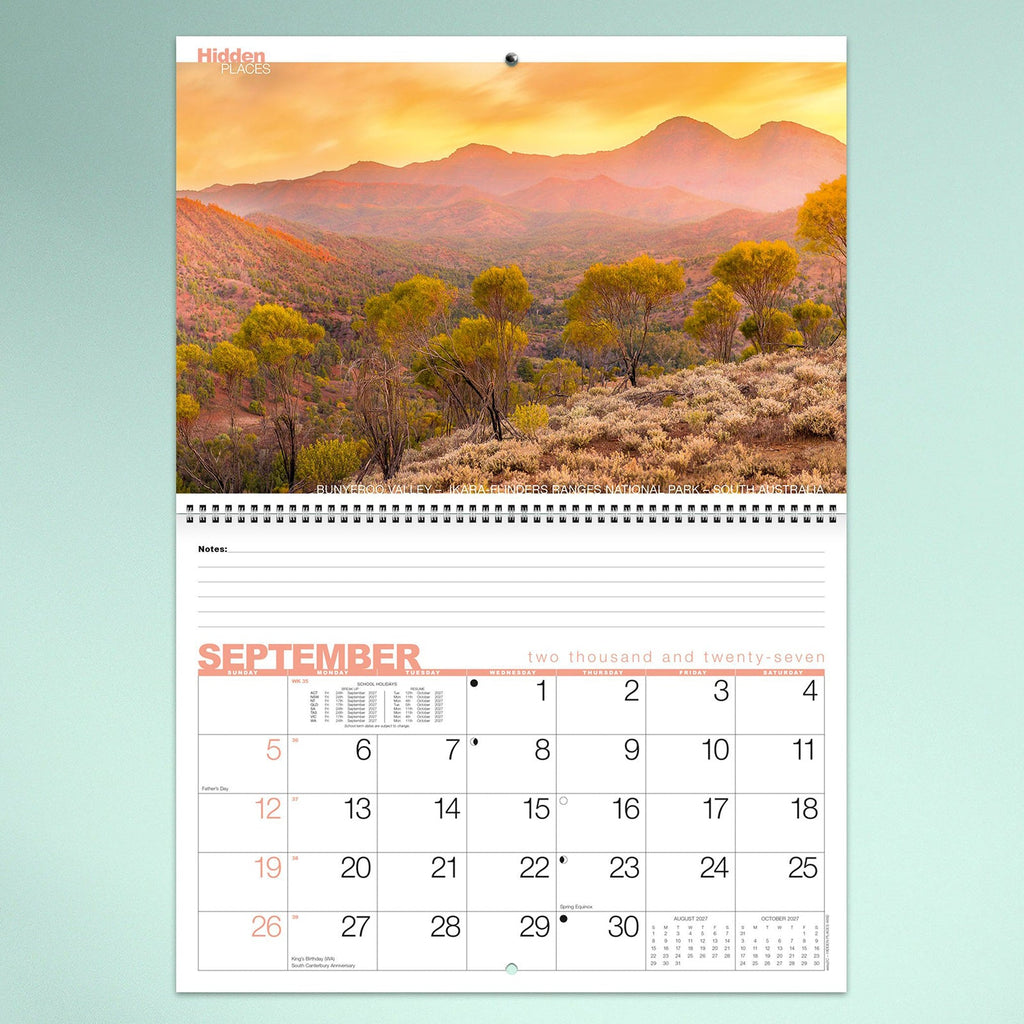 Easy2C Calendar 2027 Wiro Hidden Places 337 x 240mm