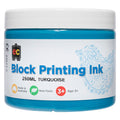 Educational Colours Block Printing Ink 250ml Turquoise