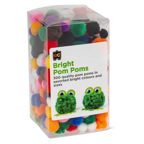 Educational Colours Bright Pom Poms Pack of 300