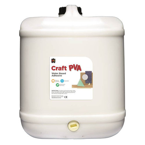 Educational Colours Craft PVA Water Based Adhesive 20L