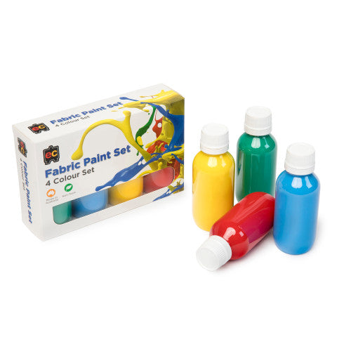 Educational Colours Fabric Paint 100ml Set of 4