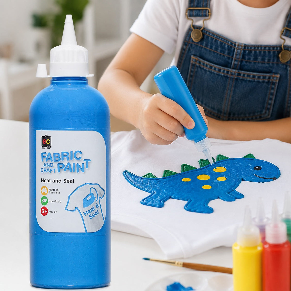 Fabric and Craft Paint 500ml Sky Blue
