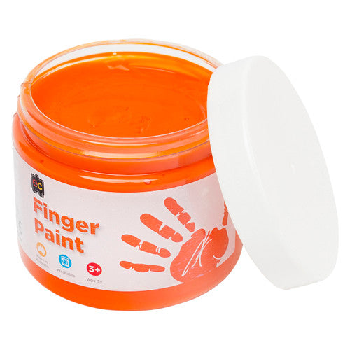 Educational Colours Finger Paint 250ml Tub Orange