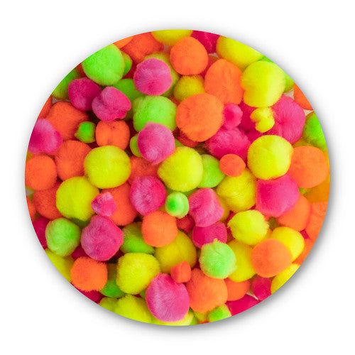 Educational Colours Fluoro Pom Poms Pack of 300