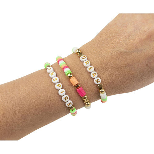Educational Colours Friendship Bracelet Set Fluoro