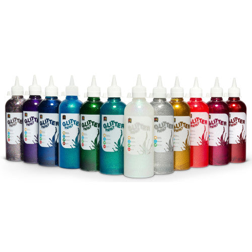Educational Colours Glitter Paint 500ml Pink