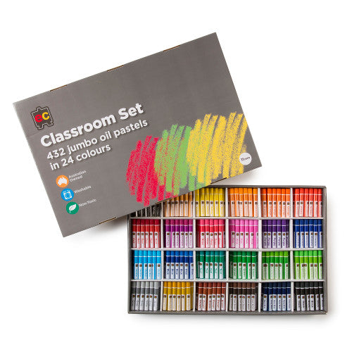 Educational Colours Jumbo Oil Pastels Classroom Box of 432