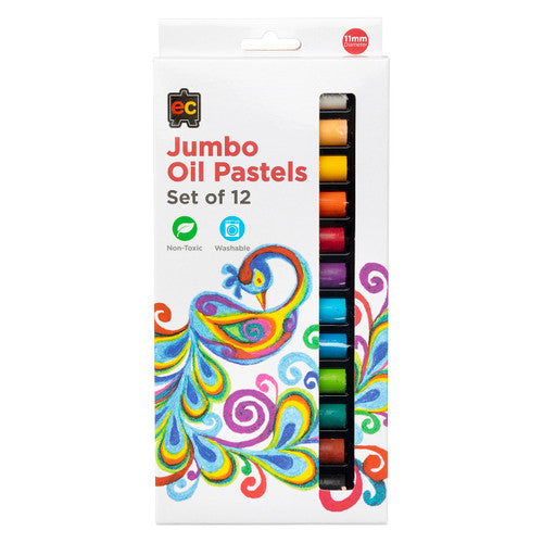 Educational Colours Jumbo Oil Pastels Pack of 12