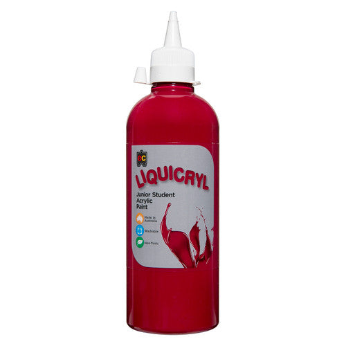 Educational Colours Liquicryl Junior Student Acrylic Paint 500ml Magenta
