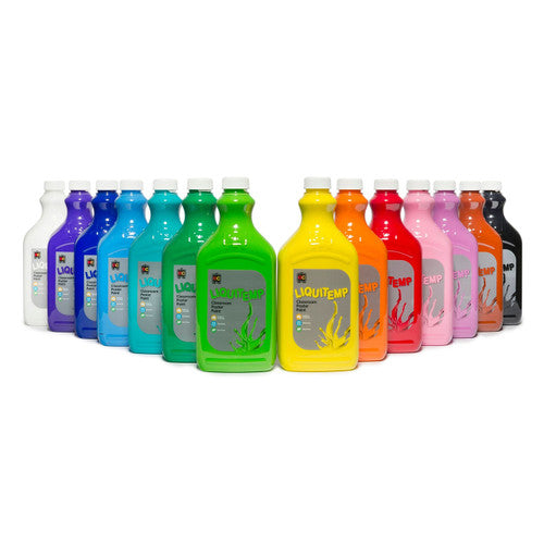 Educational Colours Liquitemp Classroom Poster Paint 2L Orange