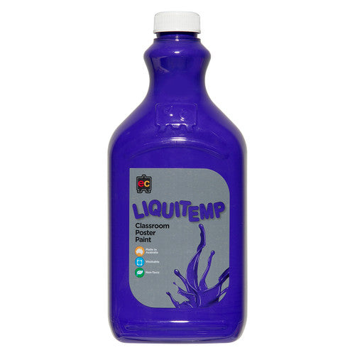 Educational Colours Liquitemp Classroom Poster Paint 2L Purple
