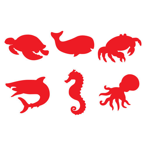 Educational Colours Paint and Dough Stampers Sea Life Set of 6