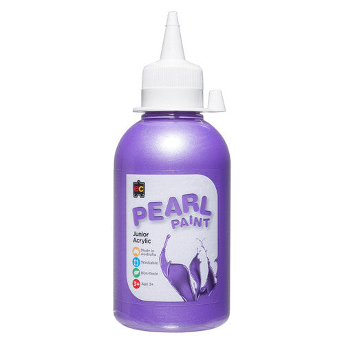 Educational Colours Pearl Paint Junior Acrylic 250ml Violet
