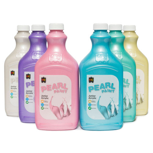 Educational Colours Pearl Paint Junior Acrylic 2L Blue
