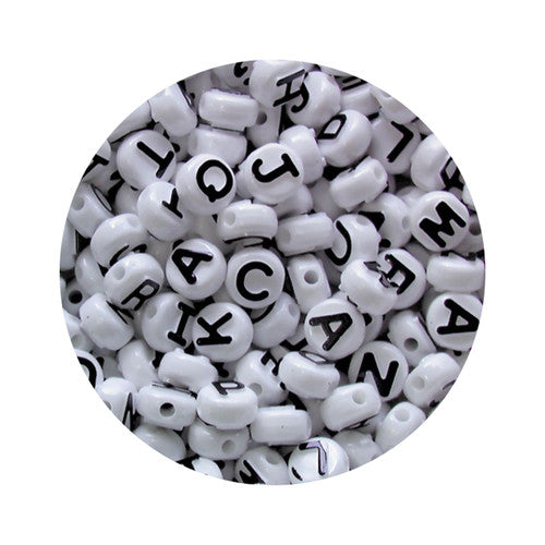 Educational Colours Pony Beads Alphabet Assorted Pack of 350