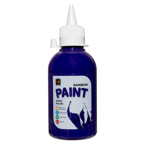 Educational Colours Rainbow Junior Acrylic Paint 250ml Purple