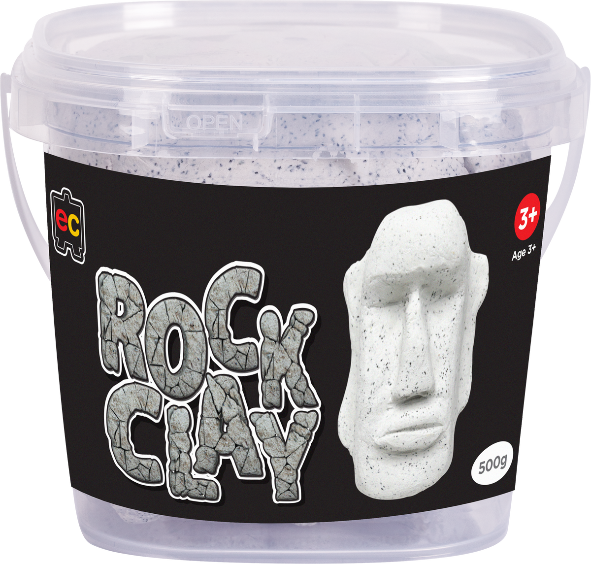 Educational Colours Rock Clay Stone Finish Modelling Clay 500g