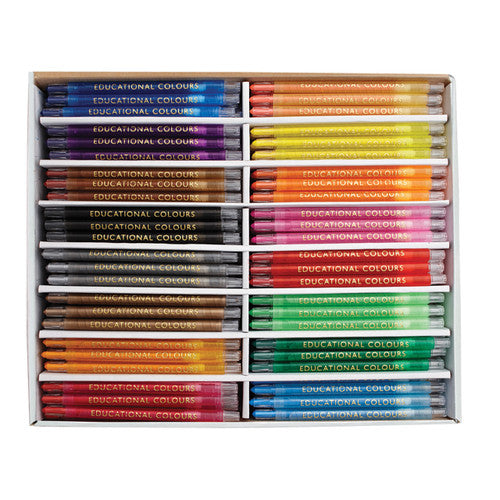 Educational Colours Twist-It Crayons Box of 240