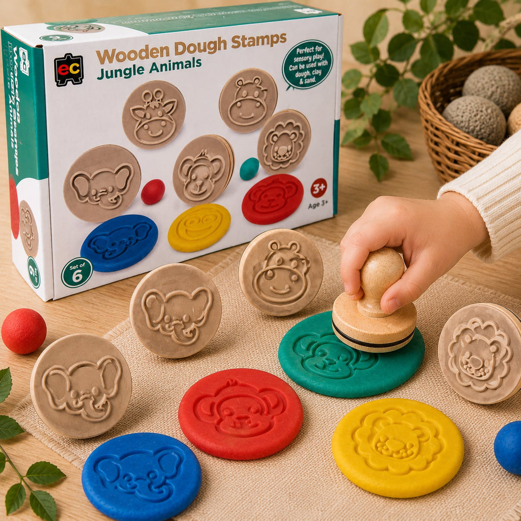 Wooden Dough Stamps Jungle
