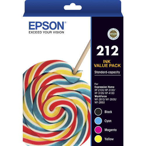 Epson 212 Standard Capacity Ink Cartridge Value Pack