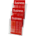 Esselte Brochure Holder A4 Wall Mount 3 Tier 3 Compartments
