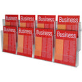 Esselte 46560 Brochure Holder A4 Wall System 2 Tier 8 Compartments