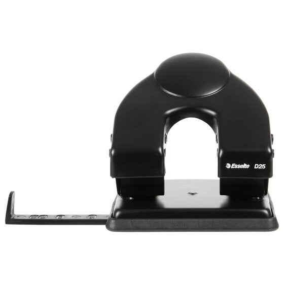 Esselte D25 2 Hole Punch 25 Sheet Capacity Black