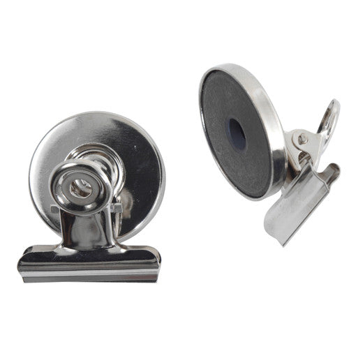 Esselte Magnetic Clip Chrome 32mm Pack 2 Box 12