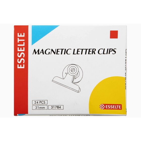 Esselte Bulldog Magnetic Round Clip 30mm Box 24