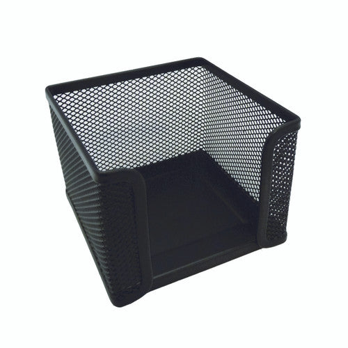 Esselte 47553 Memo Cube Holder Metal Mesh Black Each