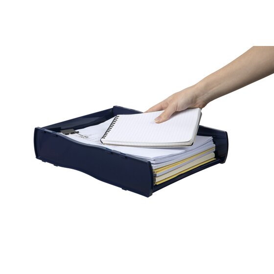 Esselte Nouveau Document Tray Blue Directors