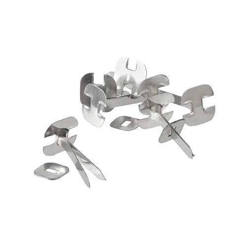 Esselte Paper Binders 25mm Silver Box 200