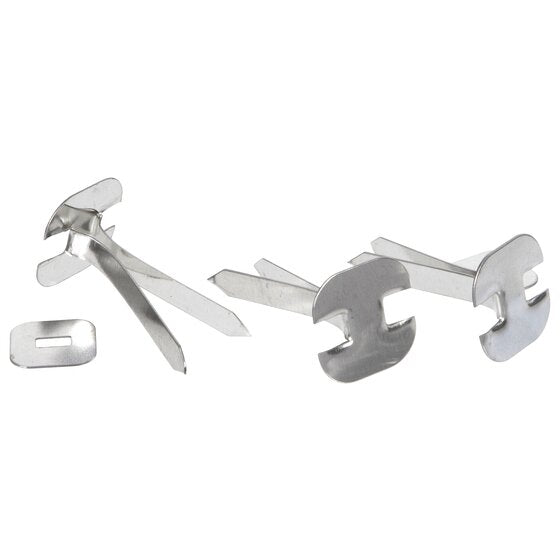 Esselte Paper Binders 31mm Silver Box 200