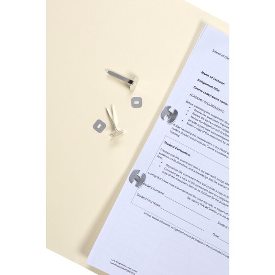 Esselte Paper Binders 31mm Silver Box 200
