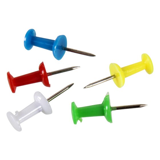 Esselte Coloured Push Pins Tub of 200