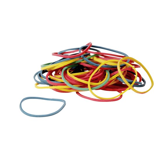Esselte Superior Rubber Bands No 14 100g Assorted Colours Pack