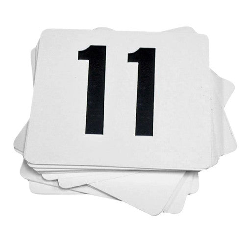 Esselte Table Numbers 11 to 20 White 10x10cm Pack of 10