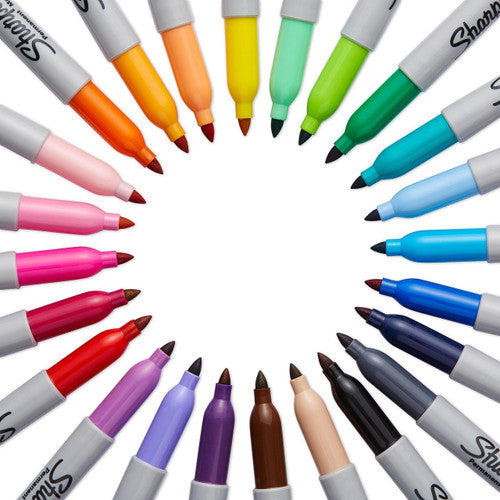 Sharpie Permanent Marker Fine Point Purple Pack of 12