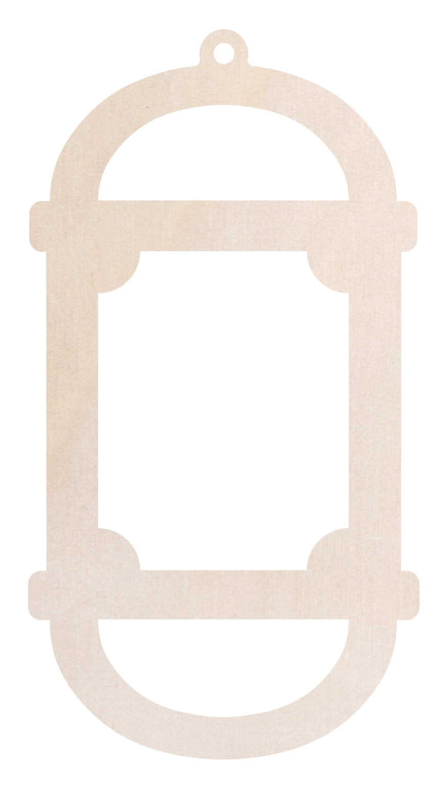 Zart Wooden Lantern Frames Pack of 24 3mm Plywood 3 Designs with Jute String