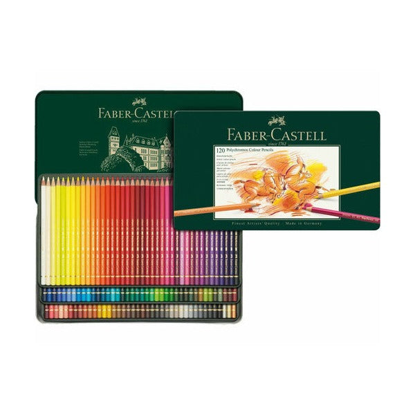 Faber Castell Polychromos Colour Pencils Tin Box of 120