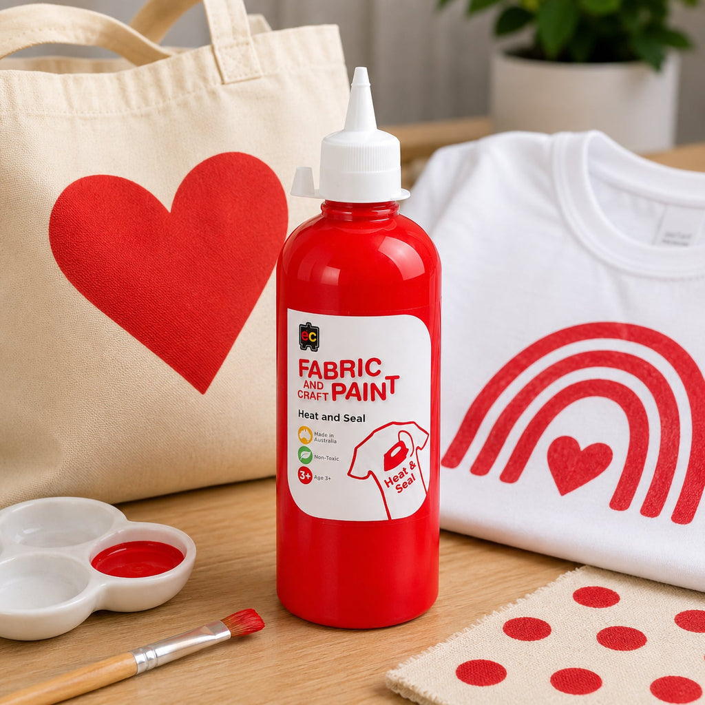 Fabric and Craft Paint 500ml Red